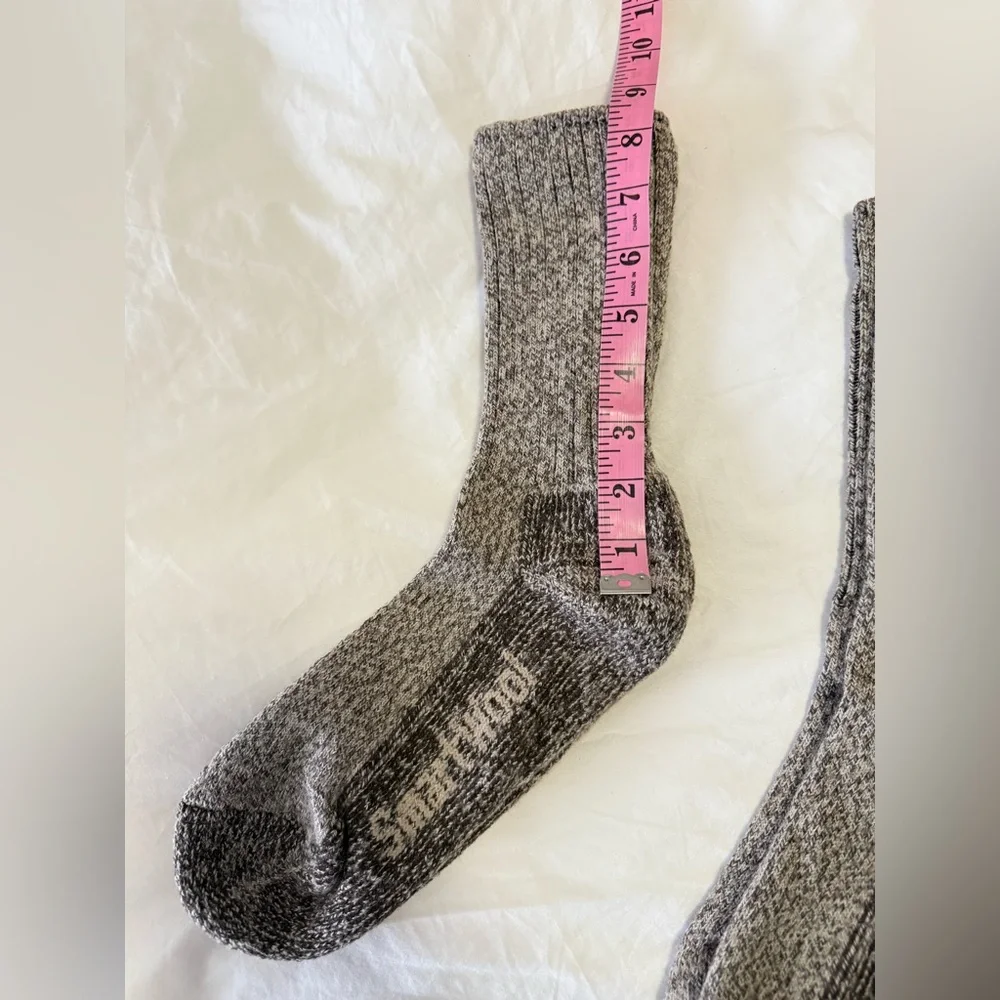 Smartwool | 2 Pair | Mid Crew Socks Hike Light Cushion Unisex Heathered Brown